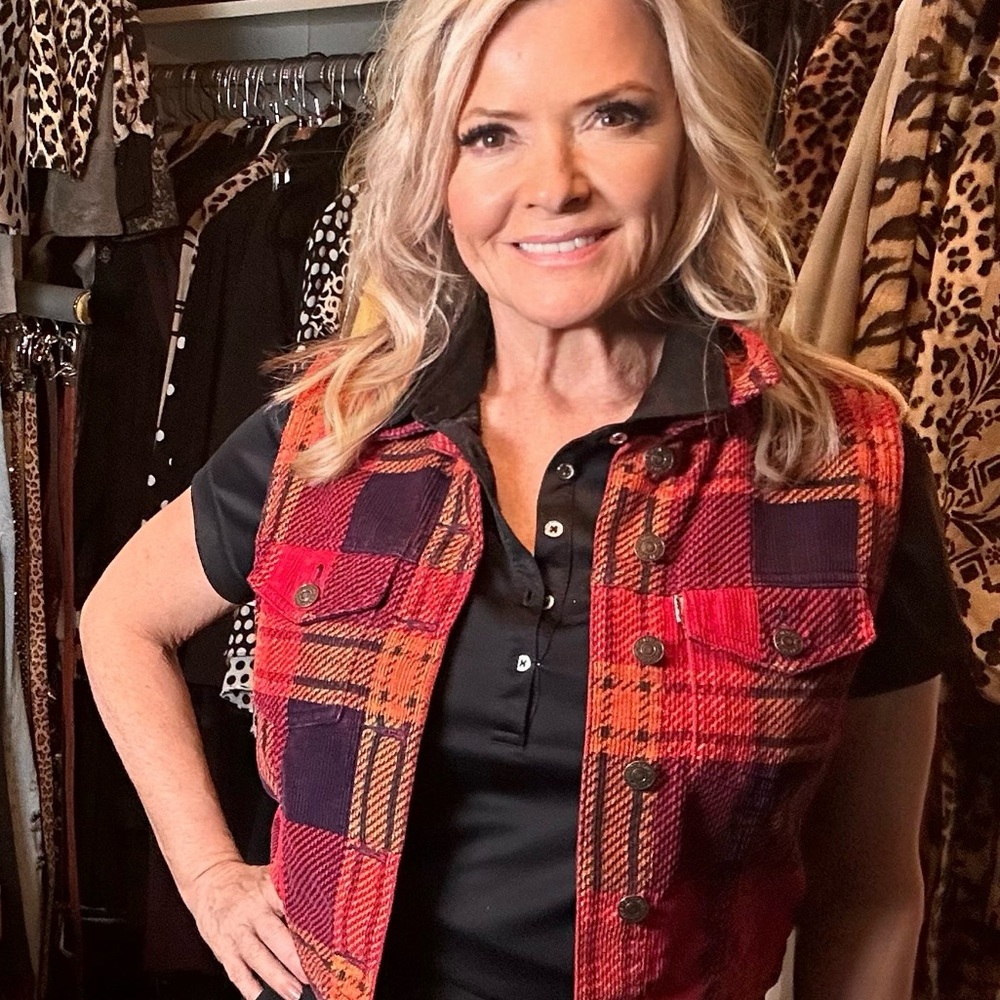 woman corduroy vest - size medium